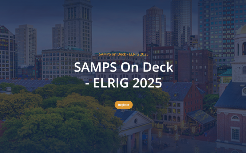 SAMPS On Deck - ELRIG 2025