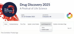 DD25 - exhibitor portal - current leads